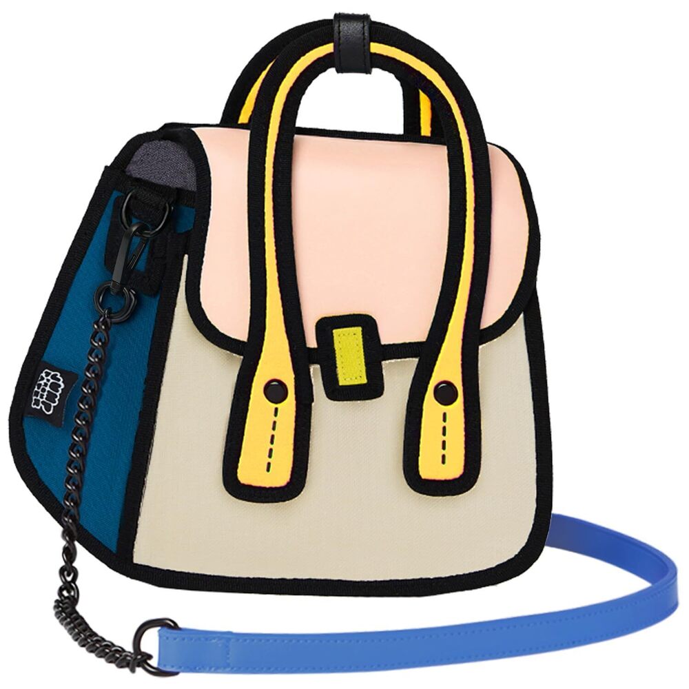 6039 Original 2D Cartoon Crossbody Bag Purse Owl, Jump From Paper Fun